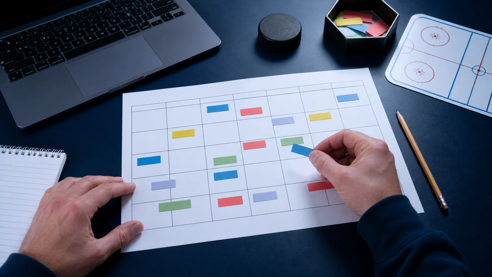 2026-27 Fantasy Hockey Schedule Grid: Games Per Week